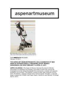 Aspen Art Museum / Schaulager / Hauser & Wirth / Kunstmuseum Liechtenstein / Poland / Hugo Boss Prize / Sosnowski / Foksal Gallery / Europe / Polish painters / Monika Sosnowska / Polish people