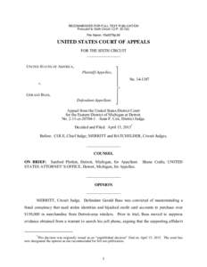 RECOMMENDED FOR FULL-TEXT PUBLICATION Pursuant to Sixth Circuit I.O.Pb) File Name: 15a0079p.06 UNITED STATES COURT OF APPEALS FOR THE SIXTH CIRCUIT