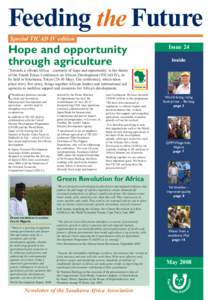 Feeding the Future Special TICAD IV edition Hope and opportunity through agriculture