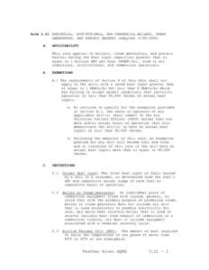 Rule 3.21 INDUSTRIAL, INSTITUTIONAL, AND COMMERCIAL BOILERS, STEAM GENERATORS, AND PROCESS HEATERS (Adopted: [removed]A. APPLICABILITY This rule applies to boilers, steam generators, and process