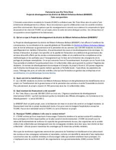 Partenariat avec Rio Tinto Alcan Projet de développement du district de Bibiani-Anhwiaso-Bekwai (BABDDP) Foire aux questions L’Entraide universitaire mondiale du Canada (EUMC) a collaboré avec Rio Tinto Alcan dans le