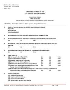 Navajo people / Davis Filfred / 41st Canadian Parliament / Ben Shelly / Mark Maryboy / Navajo Nation / Standards-based education / Navajo Nation Council