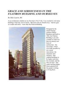 Flatiron Building / New York / Gooderham Building / Daniel Burnham / Coffin Block Building / Aesthetic Realism / Eli Siegel / The Flatiron / Madison Square / New York City / National Register of Historic Places / Fifth Avenue