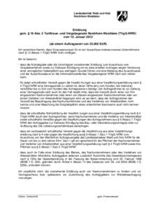 Erklärung § 16 Abs. 5 Tariftreuegesetz NRW