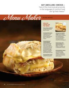 Grilled Cheese Menu for Restaurants | Gordon Food Service