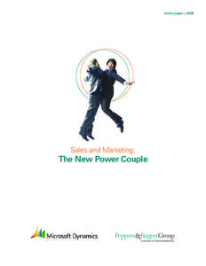 white paper | 2008  Sales and Marketing: The New Power Couple