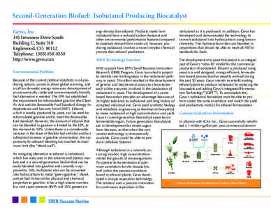 Second-Generation Biofuel: Isobutanol Producing Biocatalyst