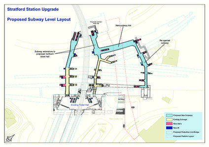 Stratford Station Proposed Subway Level Layout (PDF 109KB)