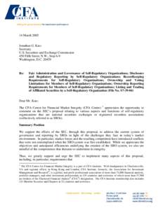 14 March 2005 Jonathan G. Katz Secretary U.S. Securities and Exchange Commission 450 Fifth Street, N.W., Stop 6-9 Washington, D.C[removed]