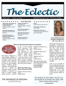 The Eclectic  Winter 2007 Volume 13 Issue 2