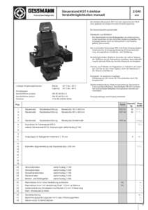 Industrieschaltgeräte  Steuerstand KST 4 drehbar Verstellmöglichkeiten manuell