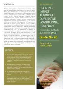 Introduction .......................................................................... There is growing national and international interest in the ways that research might influence policy and practice (Nutley, Morton e