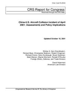 China / Hainan Island incident / Politics / Sino-American relations / International relations / Political status of Taiwan / Lockheed EP-3 / Sealock / Tiananmen Square protests / Signals intelligence / Cross-Strait relations / Asia