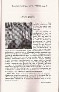 Document numérique, vol. 10, n° 1/2007, page 7   
