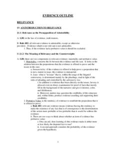 Hearsay / Evidence / Implied assertion / Affidavit / Witness / Declarant / Testimony / Relevance / Prior consistent statements and prior inconsistent statements / Law / Evidence law / Hearsay in United States law