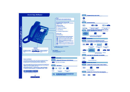 DE-2-3eh21042.fm Page 3 Mercredi, 7. mai[removed]:[removed]Alcatel Easy Reflexes TM