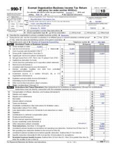 Form  990-T Department of the Treasury Internal Revenue Service