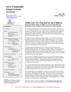 Ro Foege / Child care / National Association for the Education of Young Children / Day care / Preschool education / Iowa / Kindergarten / Education / Educational stages / Early childhood education
