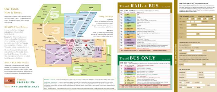 Travel  One-Ticket. How it Works.  RAIL + BUS