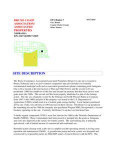 BRUNO CO-OP ASSOCIATION/ ASSOCIATED PROPERTIES, EPA ID # ned981713829, Bruno, Butler County, Nebraska