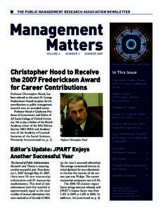 Management Matters, Volume 5, Number 2