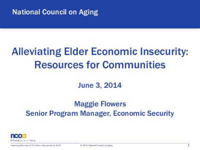 National Council on Aging / Wider Opportunities for Women