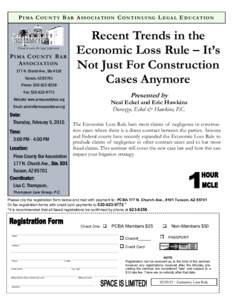 Pure economic loss / Geography of the United States / Tort law / Credit card / Tucson /  Arizona