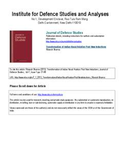 Microsoft Word - Journal of Defence Studie1.doc