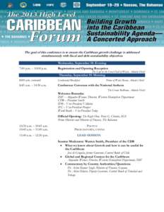 IMF Seminars, Conferences, and Economic Forums: 2013 High Level Caribbean Forum