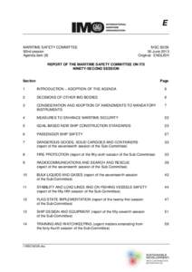 E MARITIME SAFETY COMMITTEE 92nd session Agenda item 26  MSC 92/26