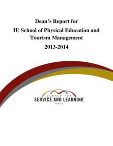 Dean’s Report for IU School of Physical Education and Tourism Management[removed]|Page