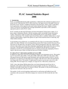 FLAC Annual Statistics Report