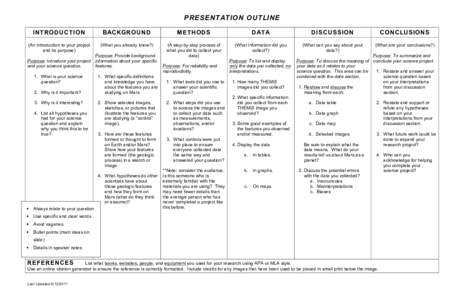 PRESENTATION OUTLINE INTRODUCTION BACKGROUND  METHODS