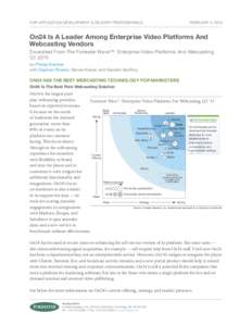 Computing / Telecommuting / Teleconferencing / Web conferencing / TalkPoint / Kontiki / Webcast / Microsoft SharePoint / BrightTALK / Internet television / Computer-mediated communication / ON24