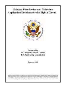 Selected Post-Booker and Guidelines Application Decisions for the Eighth Circuit