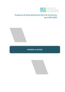 Programa de Desenvolvimento Rural do Continente paraAUXÍLIOS de ESTADO  Auxílios de Estado