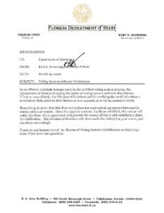 rLORIDA DEPARTMENT  of STAT~ CHARLIE CRIST