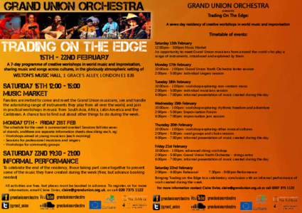 grAND UNION ORCHESTRA  GRAND UNION ORCHESTRA presents  Trading On The Edge: