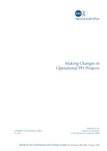 Making Changes in Operational PFI Projects LONDON: The Stationery Office £13.90