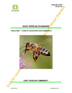 Microsoft Word - CD-K[removed], Conservation and maintenance of honey bees