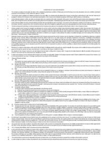 CONDITIONS OF SALE 2002 REVISION 1. The Company accepts and processes all orders on the understanding that these Conditions Of Sale apply and bind the Buyer and have precedence over any conditions considered imposed by t