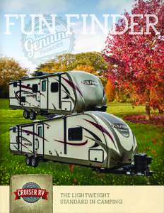 FUN FINDER  MADE IN THE U.S.A. THE LIGHTWEIGHT STANDARD IN CAMPING