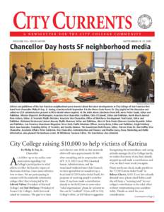 CITY CURRENTS  A NEWSLETTER FOR THE CITY COLLEGE COMMUNITY VOLUME XX • ISSUE SEVEN