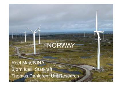 NORWAY Roel May, NINA Bjørn Iuell, Statkraft Thomas Dahlgren, Uni Research  climateactiontracker.org