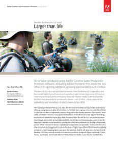 Adobe Creative Suite Production Premium Success Story  Bandito Brothers/Act of Valor