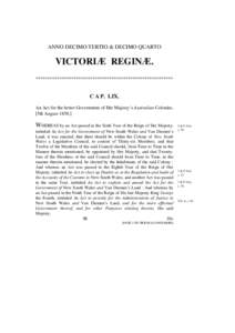 Victoria / Politics / Commonwealth of Nations / Government / Australian Colonies Government Act / British Empire / Dominion / Treason