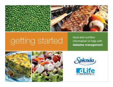 getting started  food and nutrition information to help with diabetes management