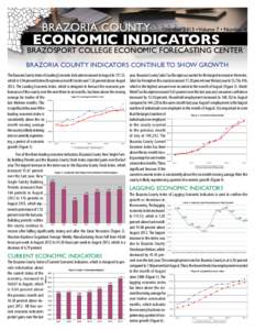 Brazoria county  October 2013 • Volume 7 • Number 4 Economic Indicators