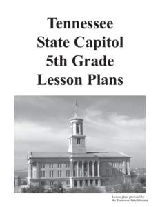 Tennessee State Capitol 5th Grade Lesson Plans  1