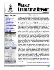 Weekly Legislative Report no. 2